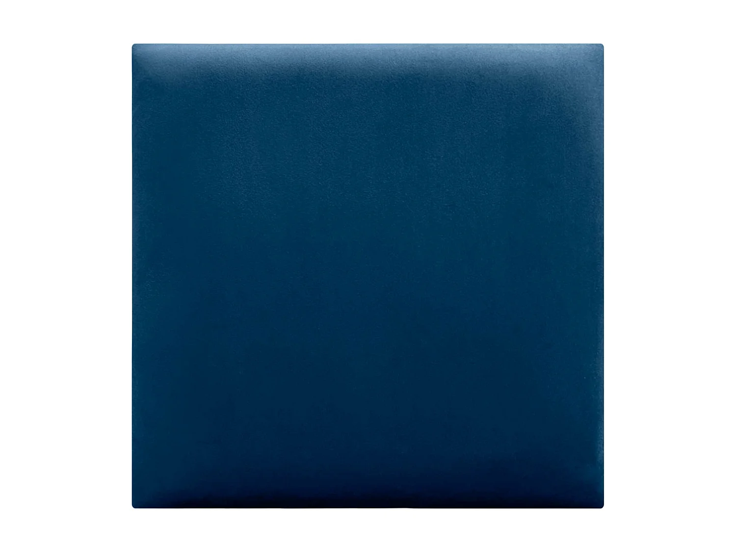 DHOME Panneaux Rembourrés en Velours Premium Autoadhésifs pour Mur Acoustique Absorbant Protection Contre les Chocs, Tete de lit (bleu, 50x50cm)