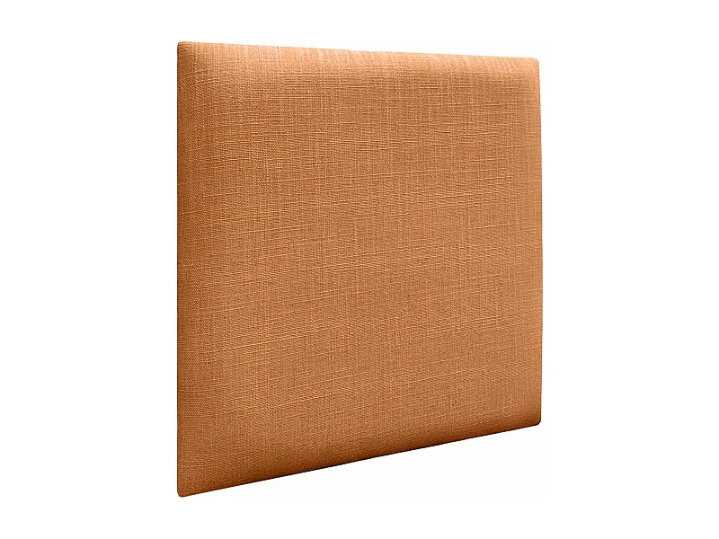 DHOME Panneaux Tapissés en Lin Autoadhésifs pour Mur Acoustiques Absorbants Protection Contre les Impacts Têtes de Lit Décoration (Orange, 50x50cm)