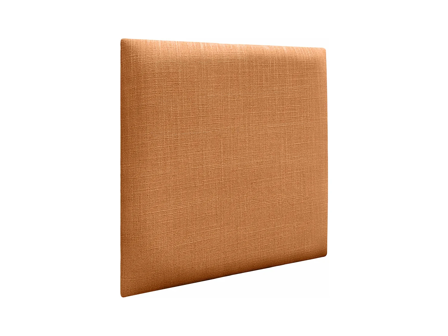 DHOME Panneaux Tapissés en Lin Autoadhésifs pour Mur Acoustiques Absorbants Protection Contre les Impacts Têtes de Lit Décoration (Orange, 50x50cm)