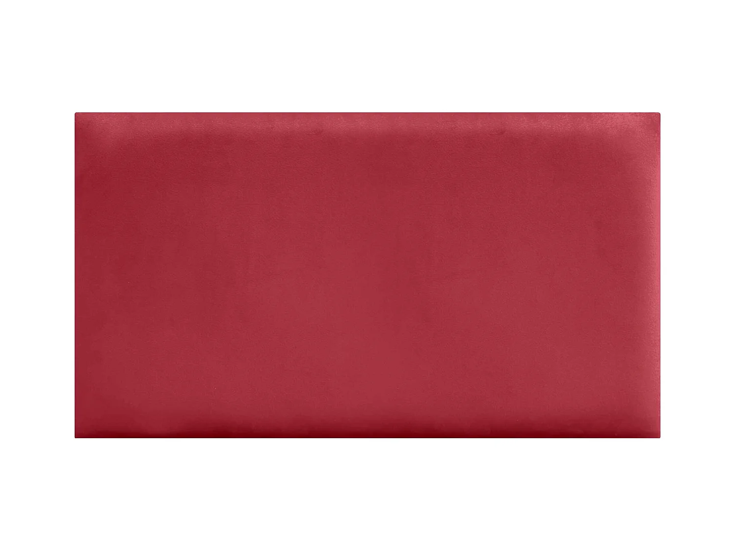 DHOME Panneaux Rembourrés en Velours Premium Autoadhésifs pour Mur Acoustique Absorbant Protection Contre les Chocs, Tete de lit (Rouge, 50x30cm)