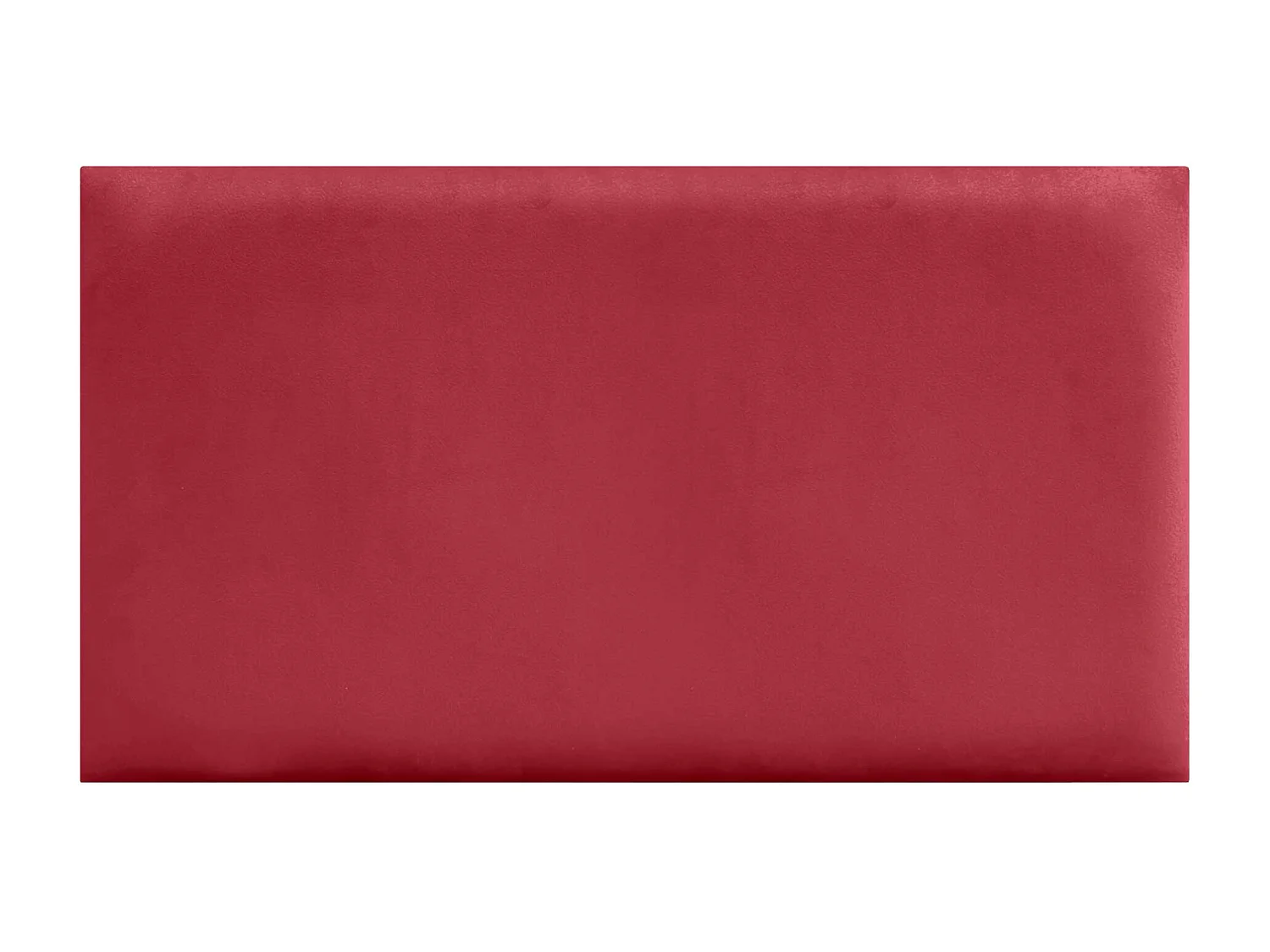 DHOME Panneaux Rembourrés en Velours Premium Autoadhésifs pour Mur Acoustique Absorbant Protection Contre les Chocs, Tete de lit (Rouge, 50x30cm)