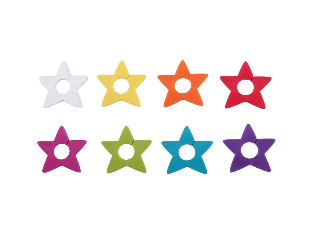 Tag - Lot de 8 marqueurs de verre star