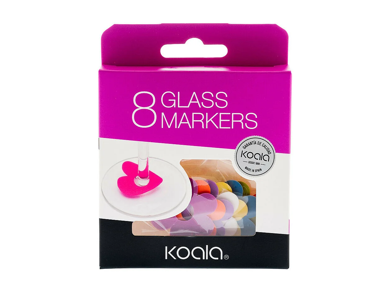 Tag - Lot de 8 marqueurs de verre daisy