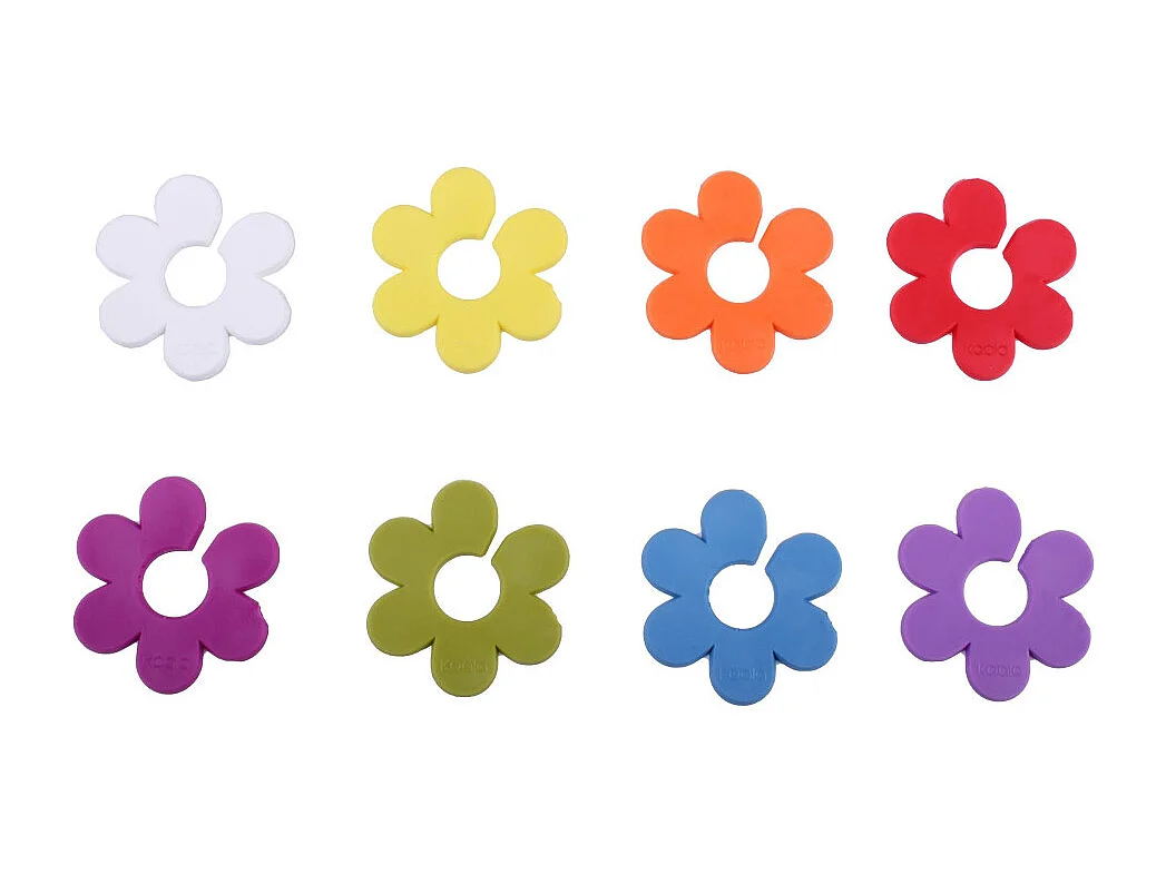 Tag - Lot de 8 marqueurs de verre daisy