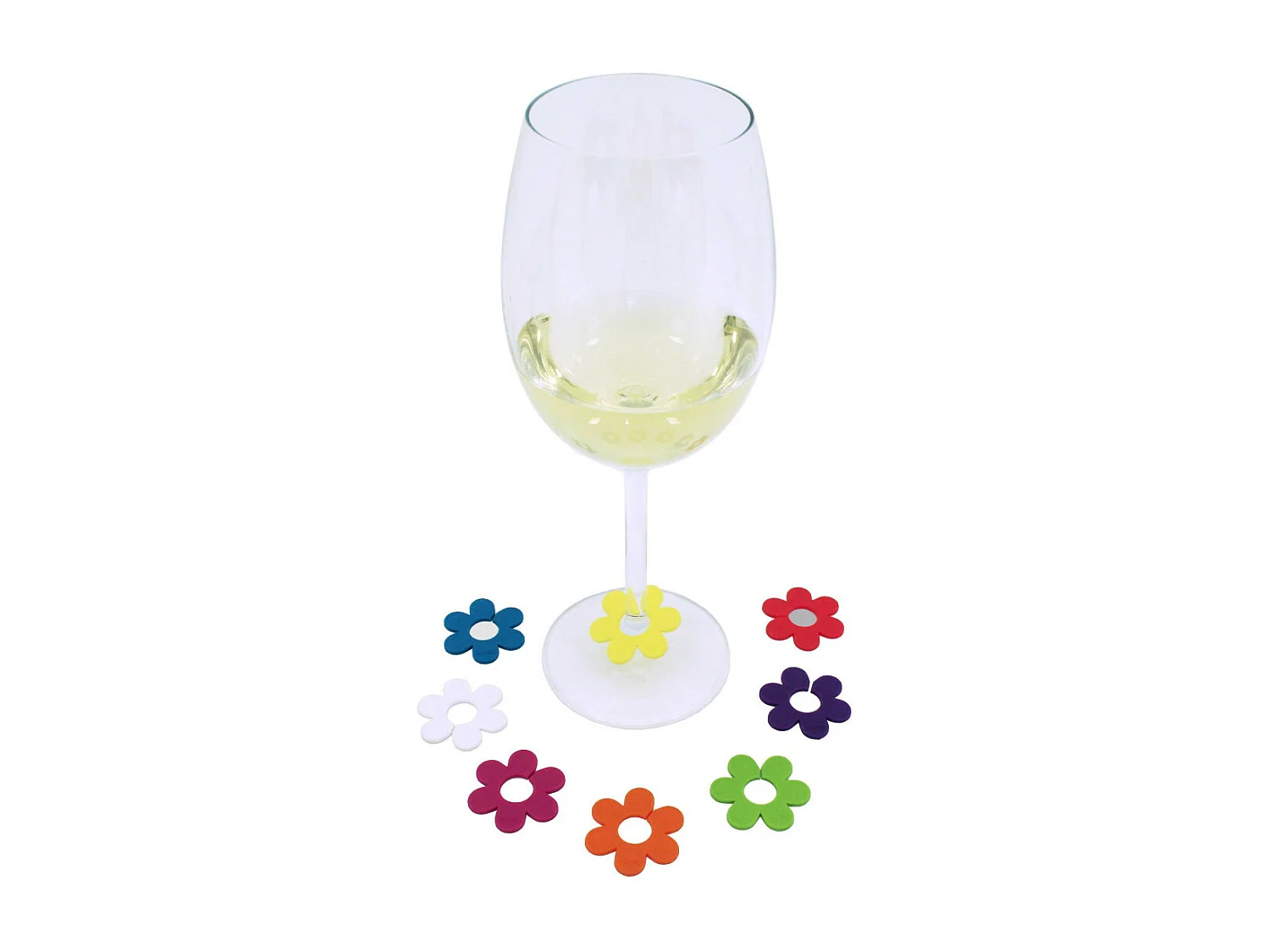 Tag - Lot de 8 marqueurs de verre daisy