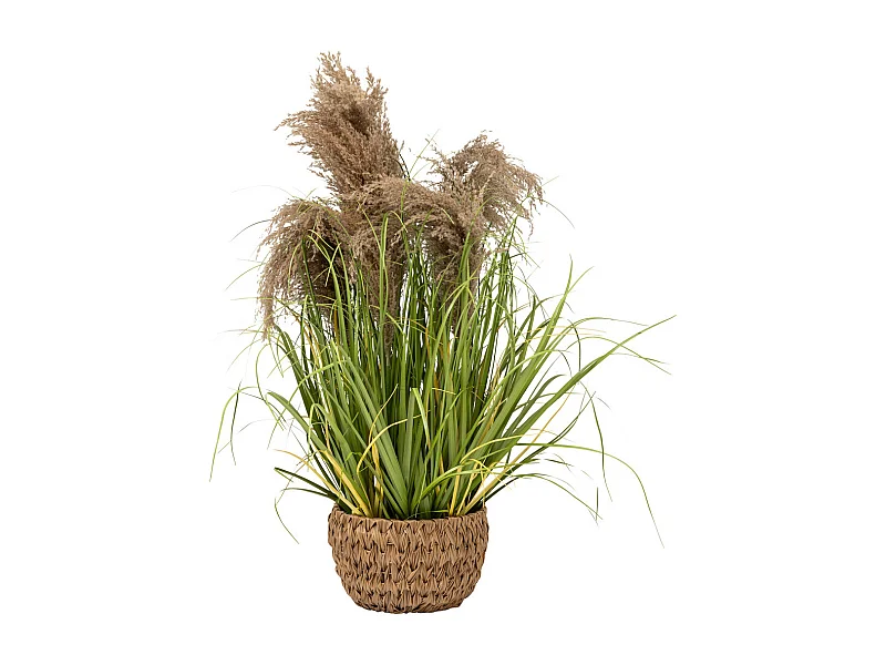 Plante artificielle Bouquet d'herbes en pot H 80 cm