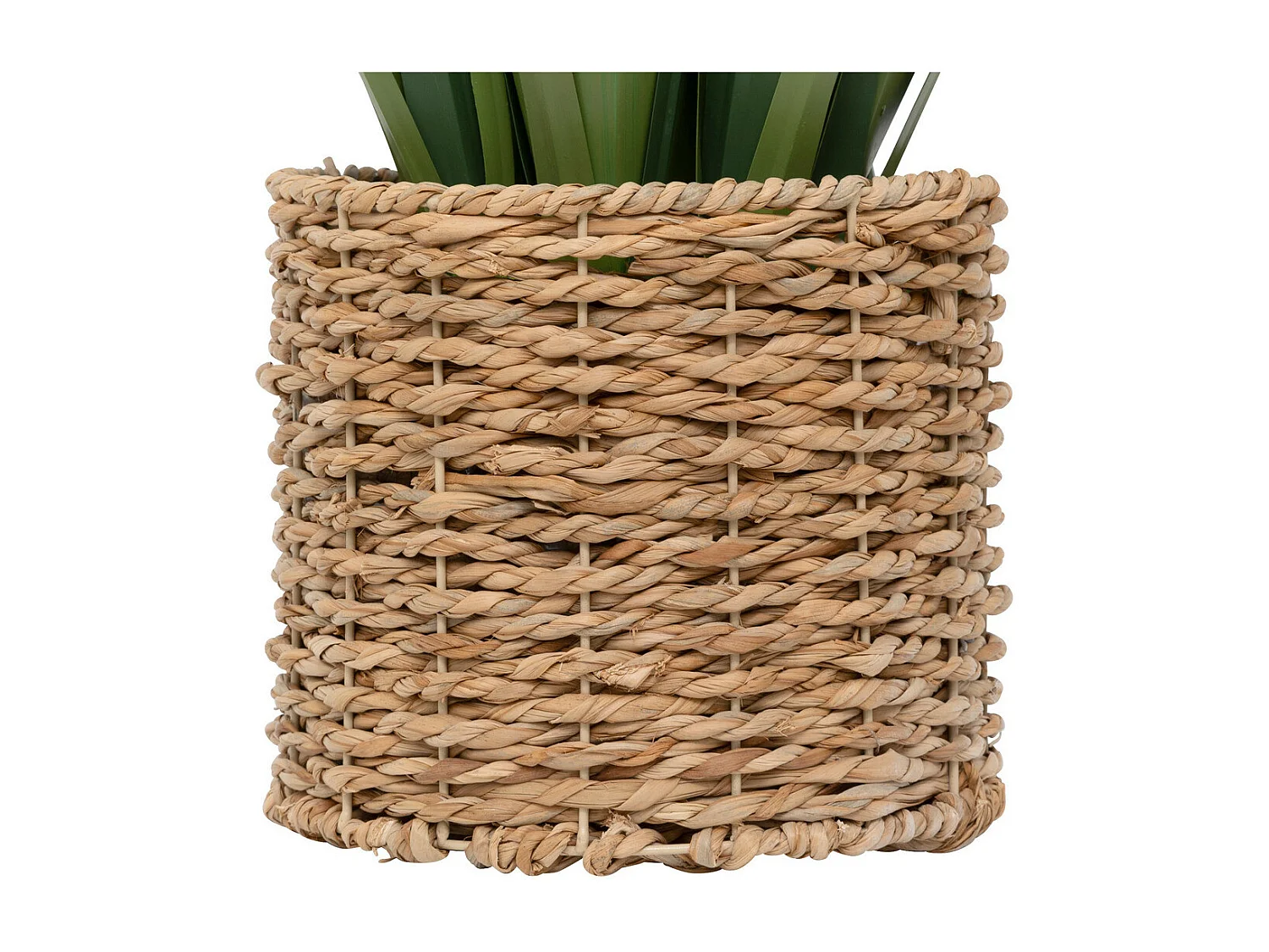 Plante artificielle Bouquet de Lin dans un pot en fibres naturelles H 122 cm