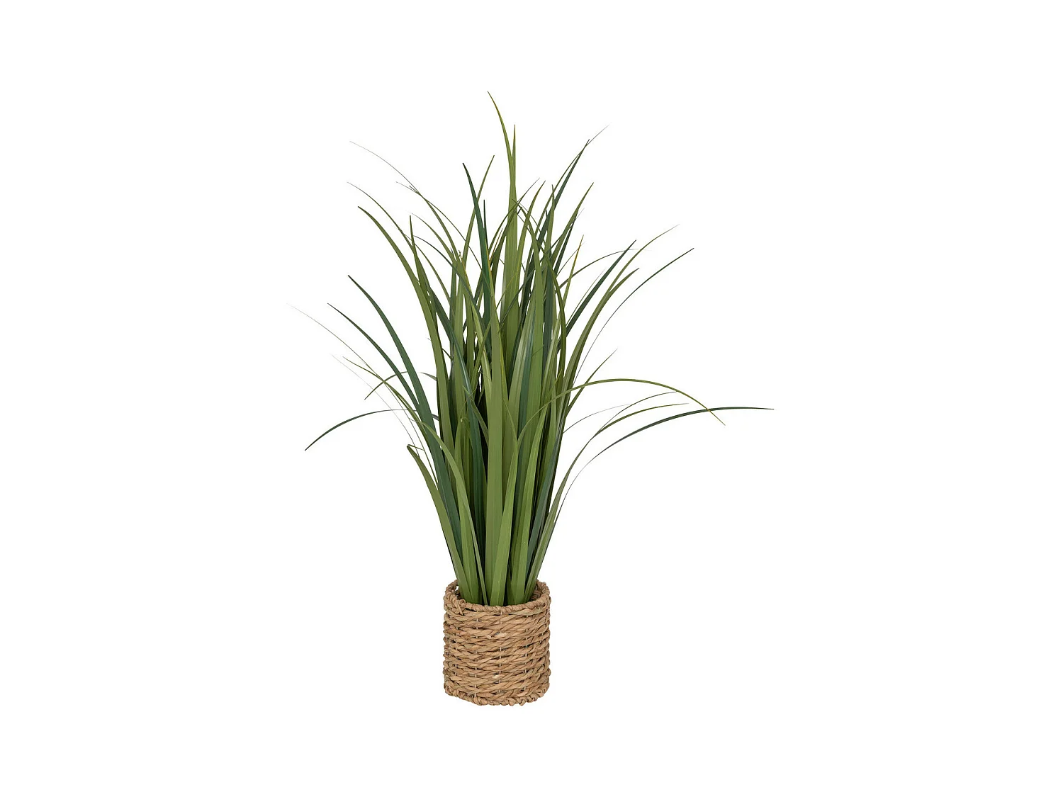 Plante artificielle Bouquet de Lin dans un pot en fibres naturelles H 91 cm