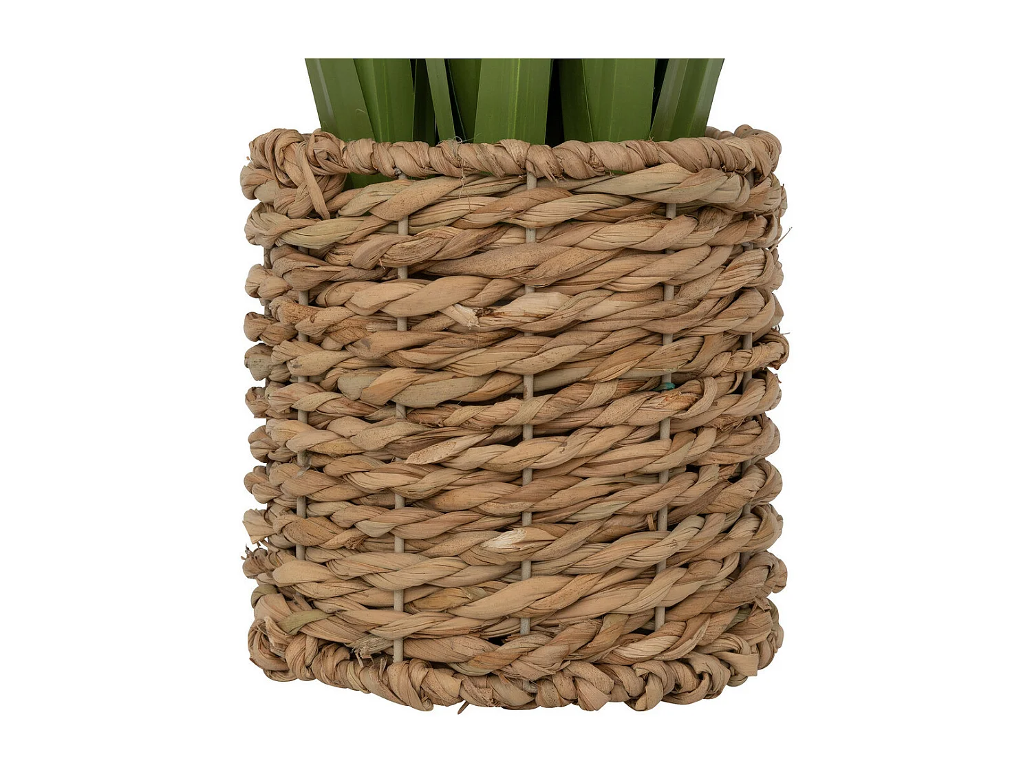 Plante artificielle Bouquet de Lin dans un pot en fibres naturelles H 91 cm