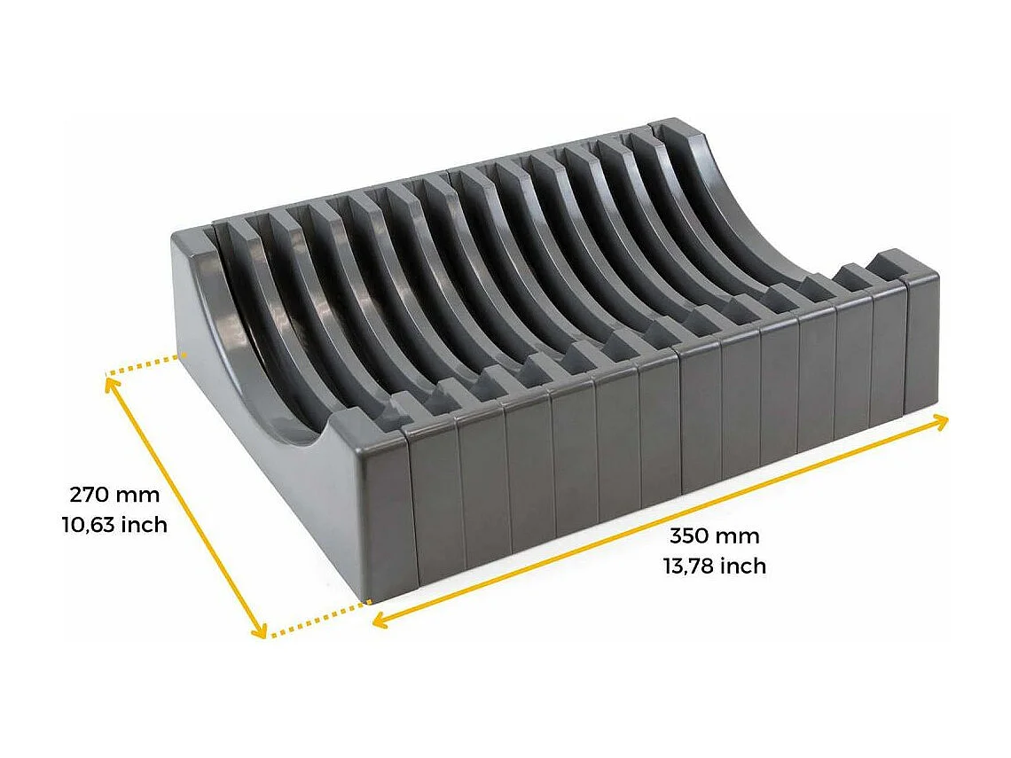 Porte-assiettes pour meuble avec capacité 13 assiettes