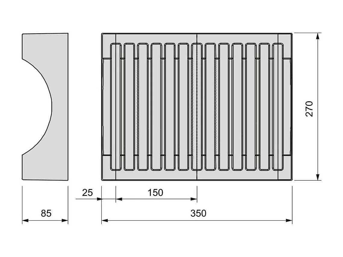 Porte-assiettes pour meuble avec capacité 13 assiettes