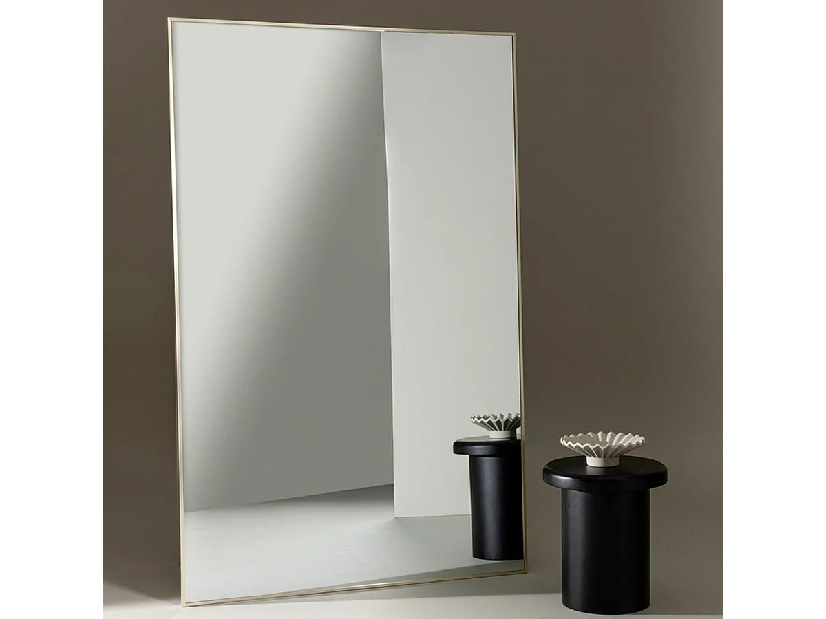 Miroir XL Design "Orlando" 190cm Beige