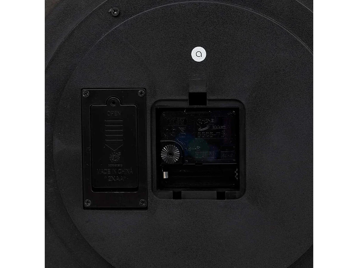 Grande Pendule murale Marron style industriel avec rouages mobiles D 63.5 cm