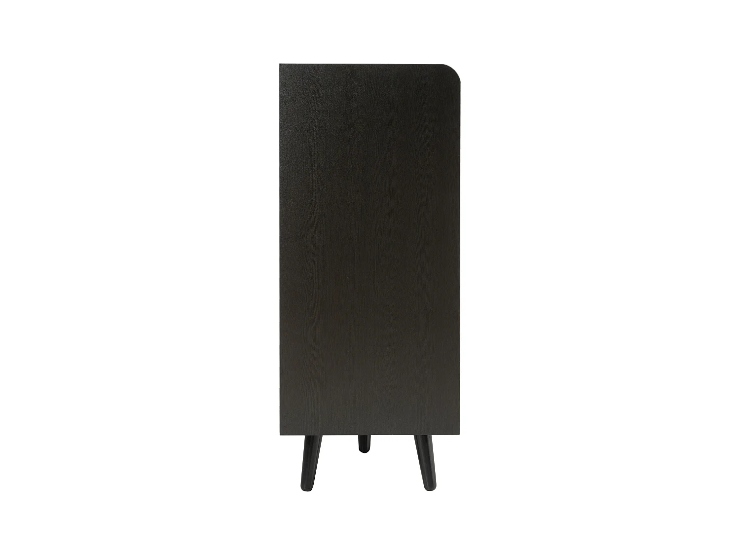 Banc à chaussures moderne avec 4 portes et coussin - pièds et poignées en métal - coloris noir - 120 x 34 x 82 cm