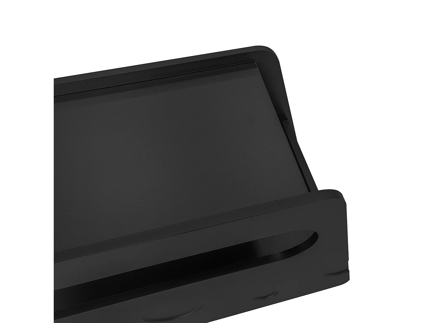 Mobilny stolik boczny z półkami do przechowywania, bufet - 81x33x51,5 cm - MDF - czarny