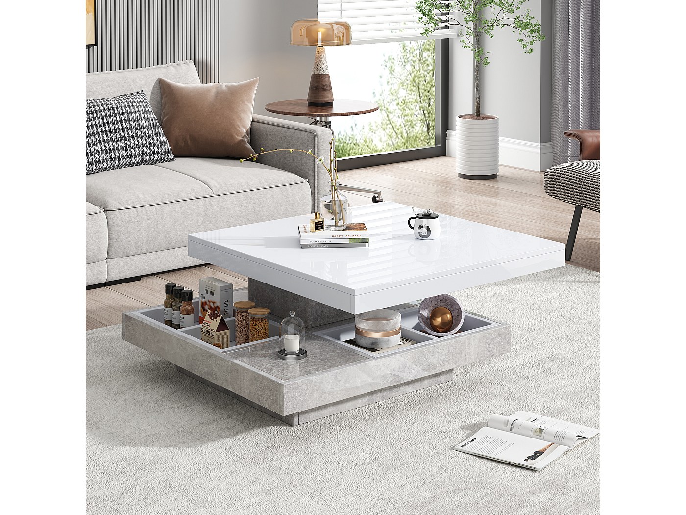 en.casa] Salontafel Mjölby 36,4x80x45 cm - 5 varianten | premiumXL