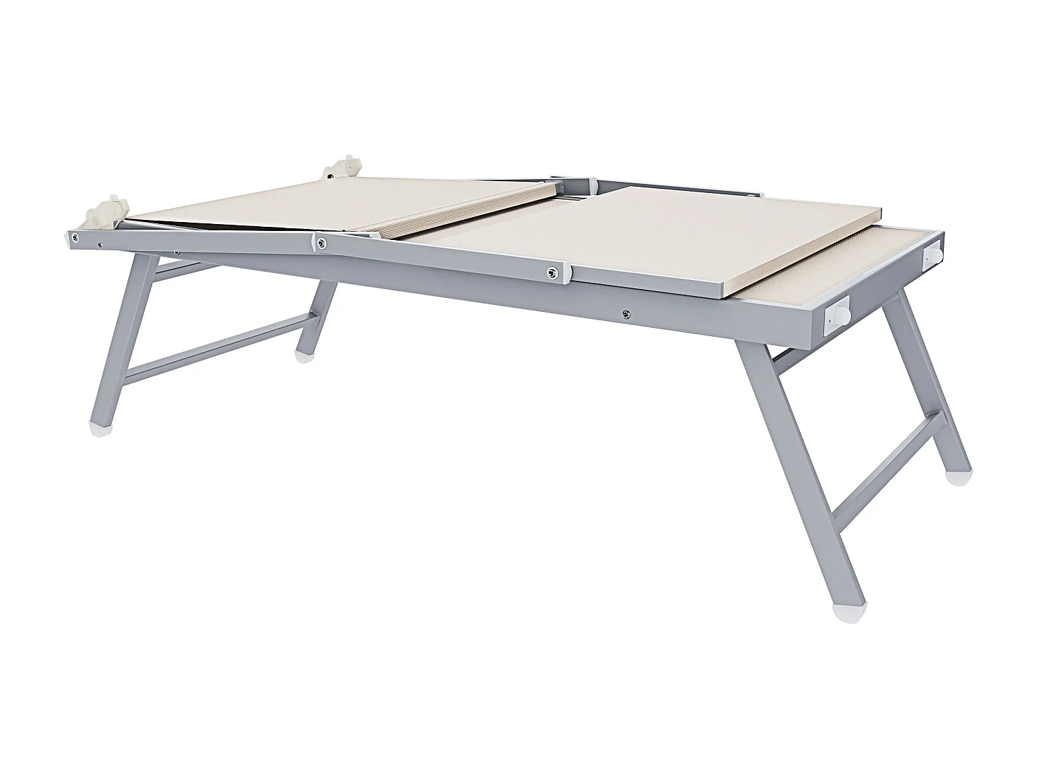 Lettino Prendisole Pieghevole Professionale in Alluminio e Tessuto Textilene Tettuccio Orientabile Parasole Sdraio Mare Spiaggia 182x60x38 cm Beige