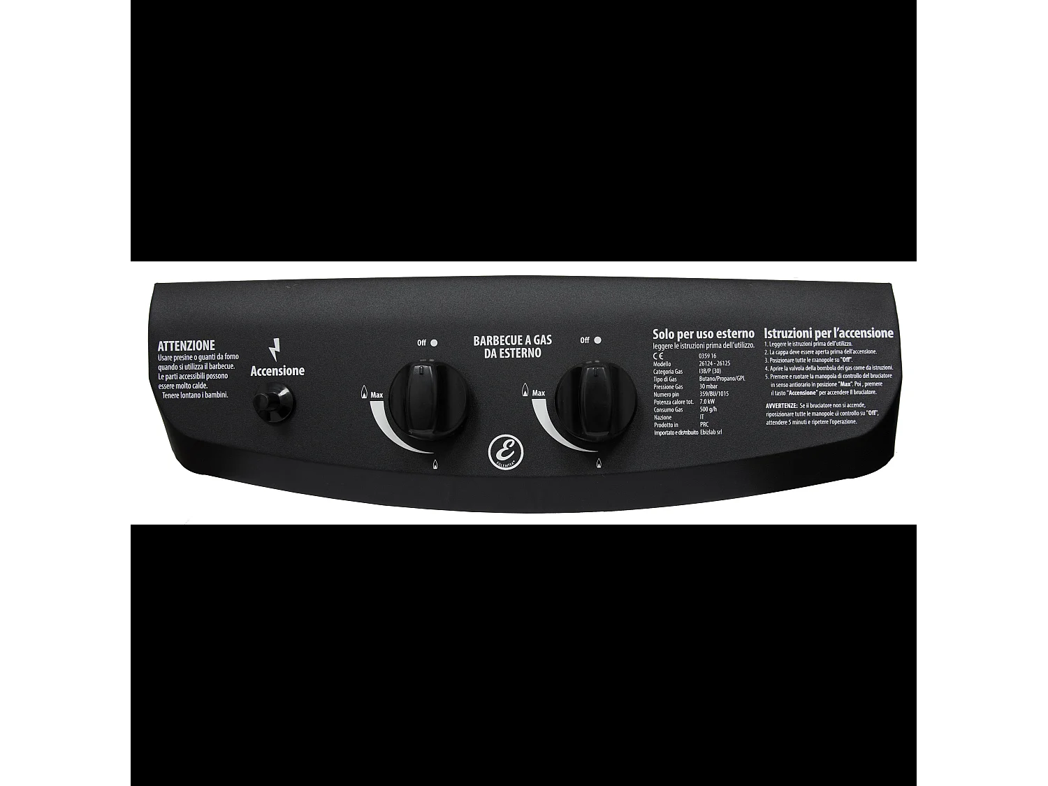 Barbecue A Gas Con Fuoco Bruciatore Laterale BBQ Coperchio Termometro Griglia Grill Ruote Compatto In Acciaio Giardino Esterno 112x52.5x96.5 Cm Nero