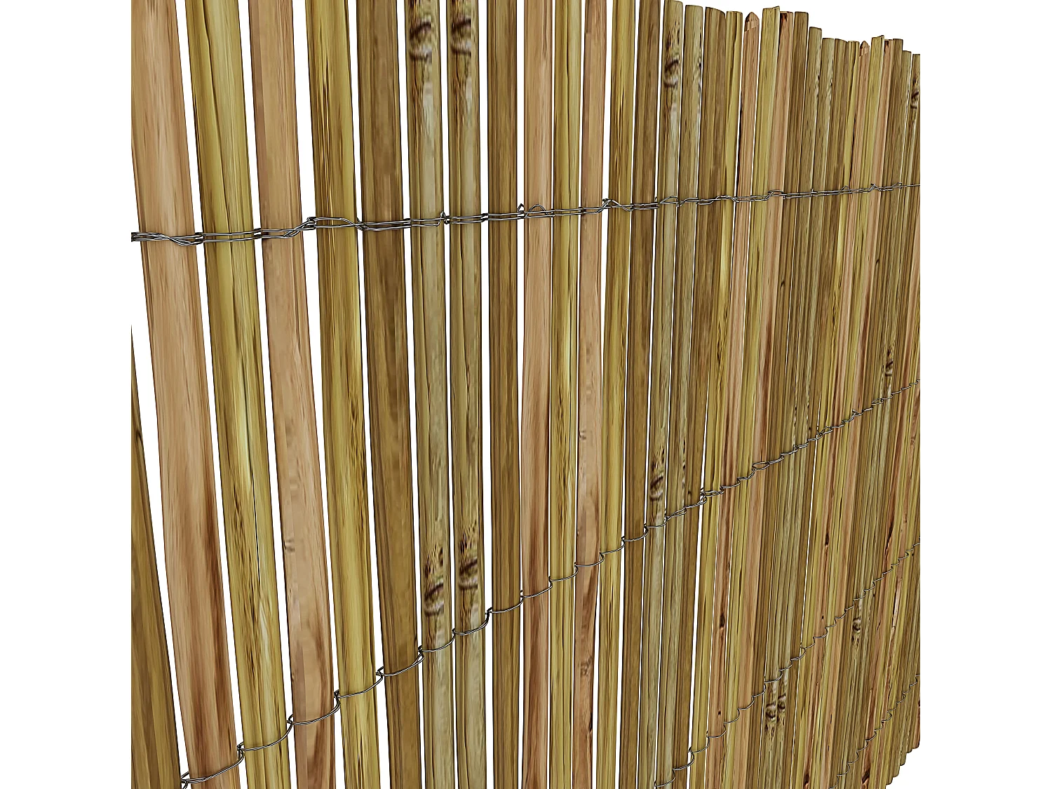 Arella In Canna Cannette In Bamboo Spaccato Bambù Naturale Da 10 / 15 Mm Recinzione Giardino Ringhiera Balcone Terrazza Piscina Ombreggiante Frangivista 2 x 3 M