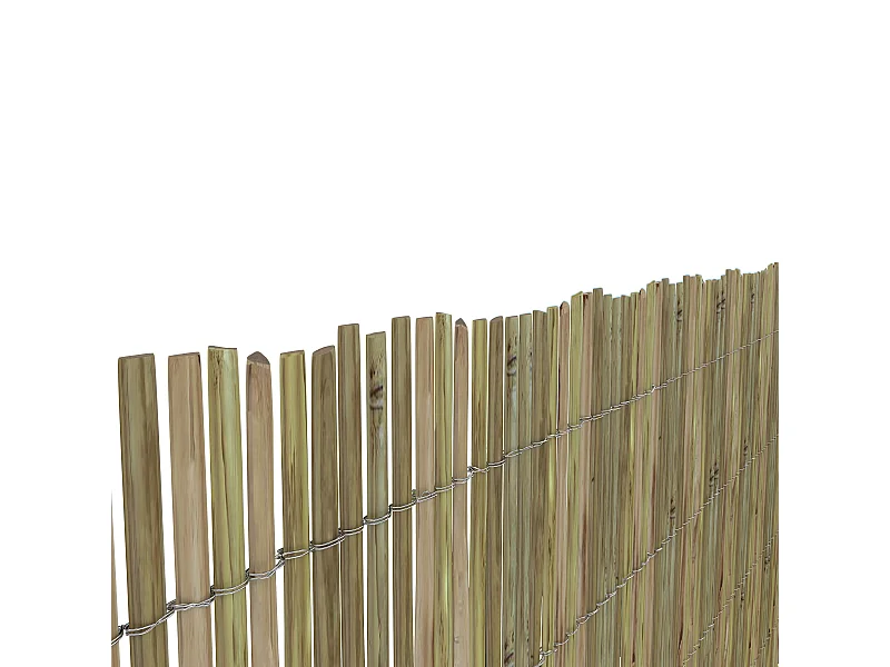 Arella In Canna Cannette In Bamboo Spaccato Bambù Naturale Da 10 / 15 Mm Recinzione Giardino Ringhiera Balcone Terrazza Piscina Ombreggiante Frangivista 2 x 3 M