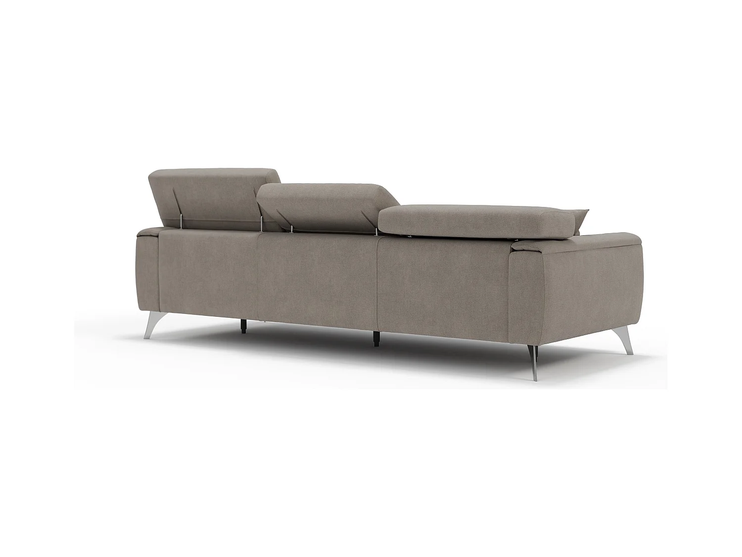 Caravaggio Canapé 3 assises extensibles en tissu imperméable T02 244 cm Beige