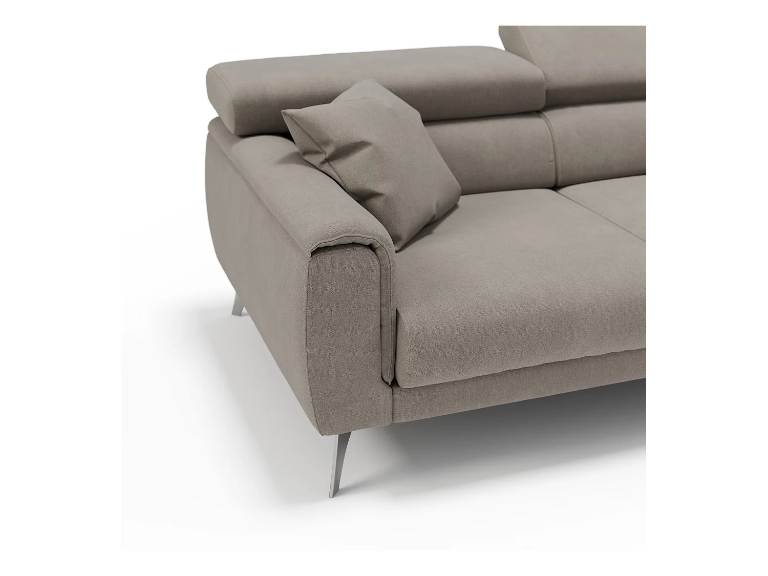 Caravaggio Canapé 3 assises extensibles en tissu imperméable T02 244 cm Beige