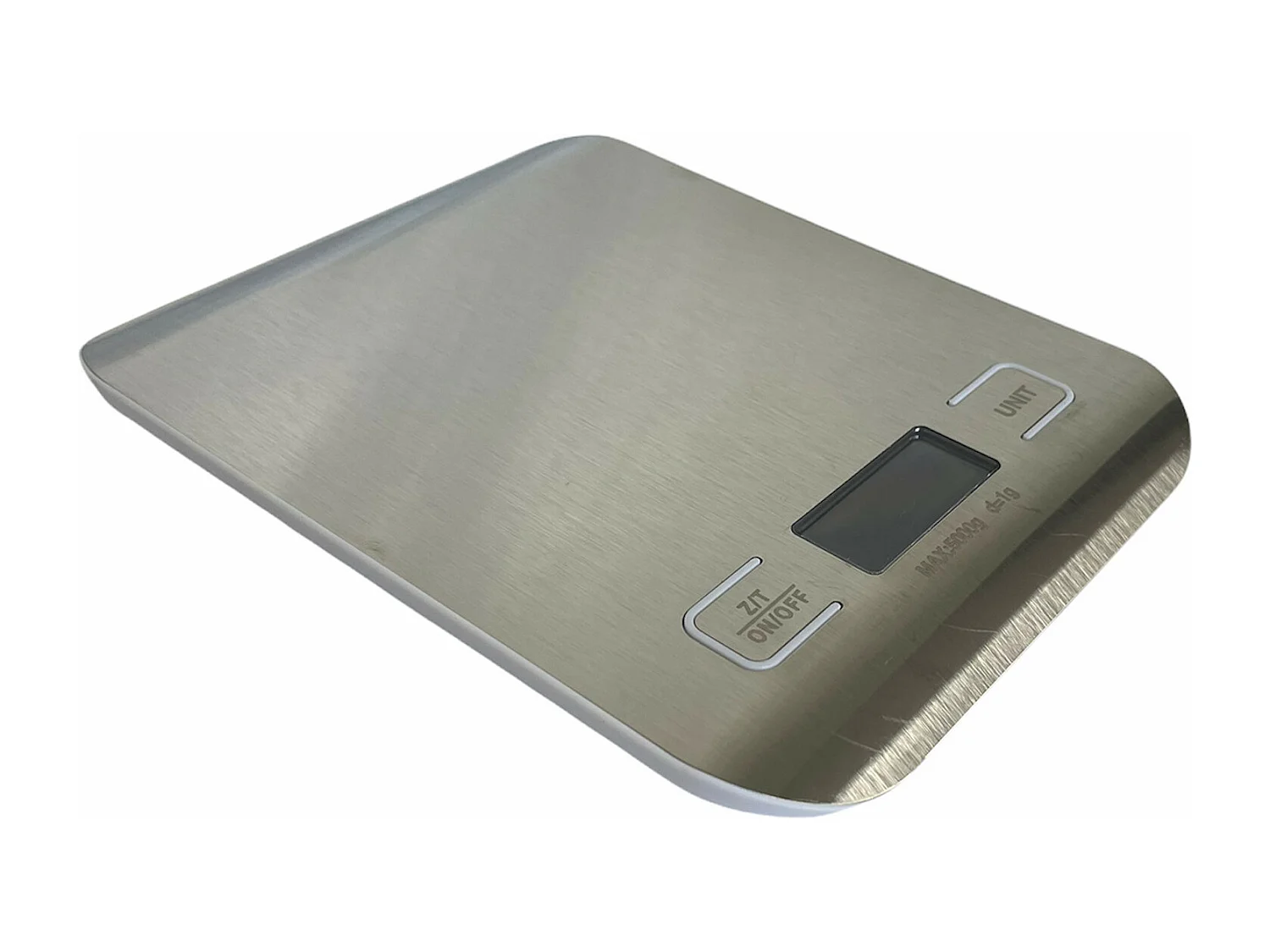 Bilancia Digitale Smart Da Cucina 1 g / 5 kg In Acciaio Inox Alta Precisione Bilancino Elettronico Funzione Tara Bilancia Alimenti Display LCD 2 Batterie, Argento