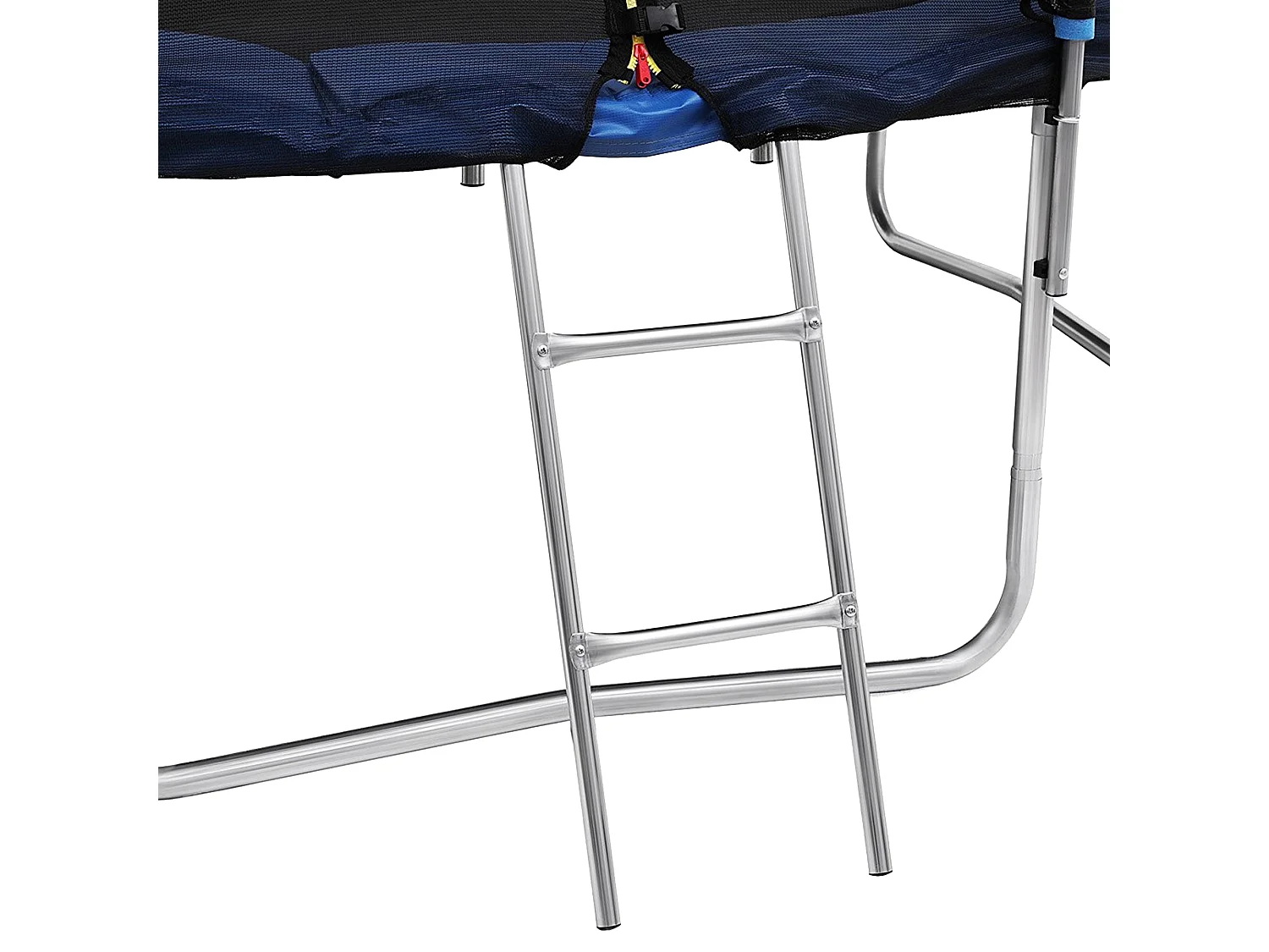 Trampolino Tappeto Jumper Elastico con Rete di Sicurezza, 6 Pali Imbottiti, Scaletta e Rivestimento sui Bordi, Ideale per Giardino, Diametro 305 cm