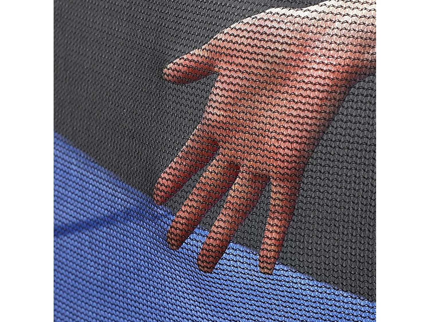 Trampolino Tappeto Jumper Elastico con Rete di Sicurezza, 6 Pali Imbottiti, Scaletta e Rivestimento sui Bordi, Ideale per Giardino, Diametro 305 cm