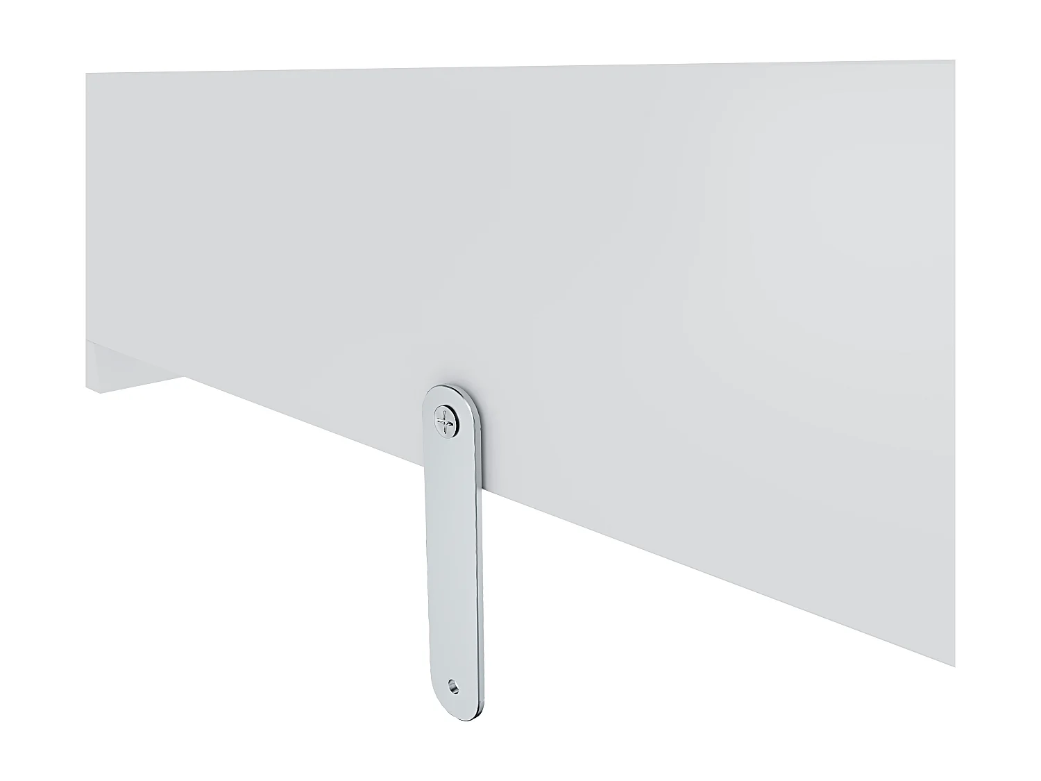 Fasciatoio Universale Per Cassettiera Piano Con Divisorio Rimovibile Angoli Arrotondati Pratico Salvaspazio Fissaggio Sicuro e Facile 80 x 74.5 x 8.5 Cm Bianco