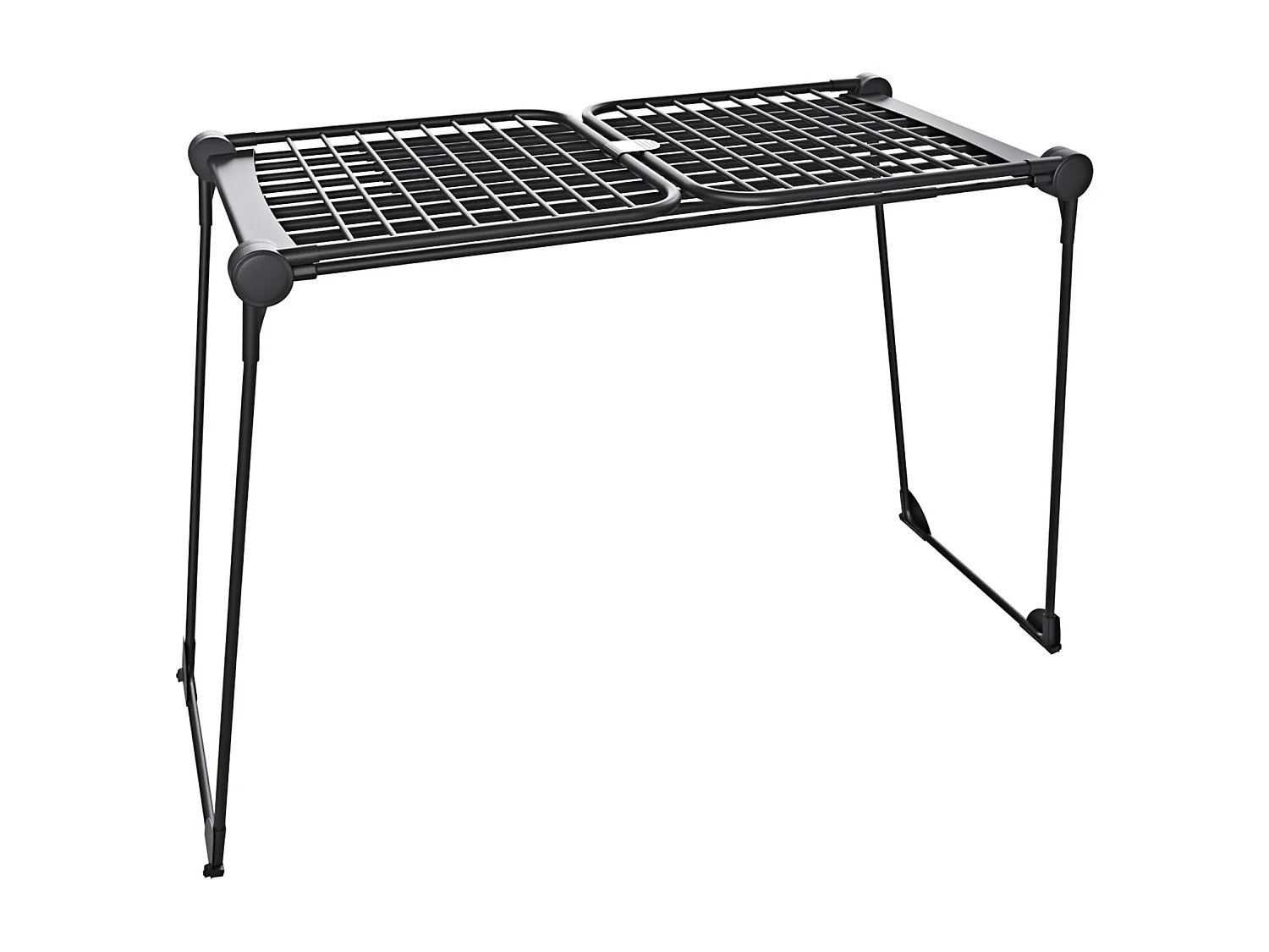 Stendibiancheria Estensibile Fino a 2 Metri Griglia Telescopica 30 M di Stenditura Uso Interno Esterno Con Ruote Richiudibile 218-300 x 55 x 126 cm (Nero Opaco)