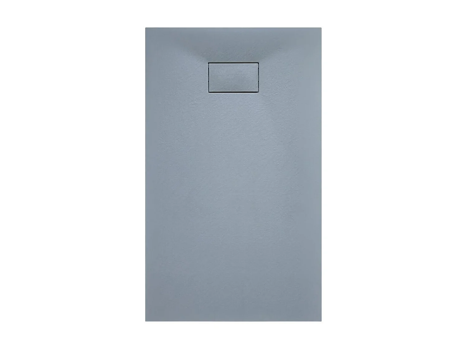 Piatto Doccia Spessore 2.6 Cm In Resina SMC Effetto Pietra Stone Ardesia Antiscivolo Filopavimento Riducibile Con Griglia Copertura 90 x 90 cm Grigio