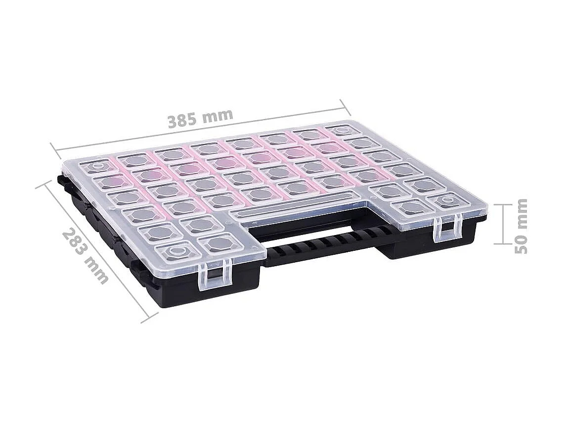 Cajas surtidas 5 piezas 385 x 283 x 50 mm Plástico 02_0003229