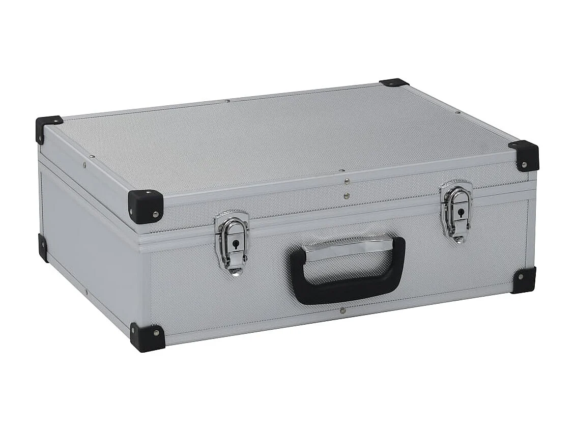 Valise à outils boîte argenté 46 x 33 x 16 cm 02_0003268