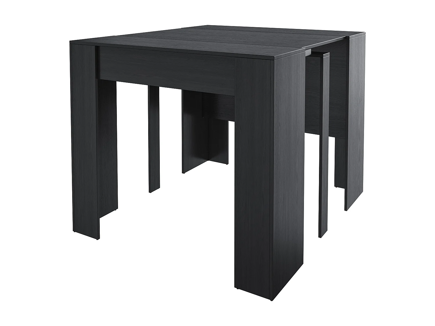 Tavolo Consolle Allungabile Oslo Fino A 2.37 Metri Tavolo 10 Posti Salvaspazio Design Moderno Consolle per Casa Ufficio 78 x 51 x 90 cm Nero