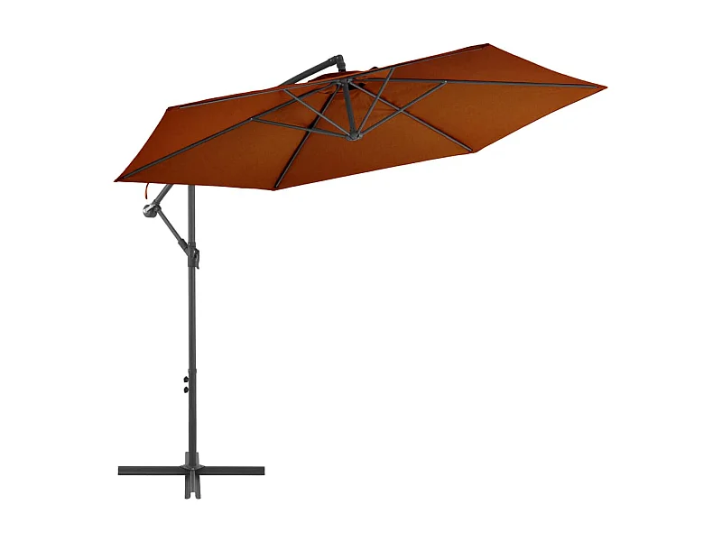 Sombrilla desplazada con poste de aluminio 300 cm naranja 02_0008505