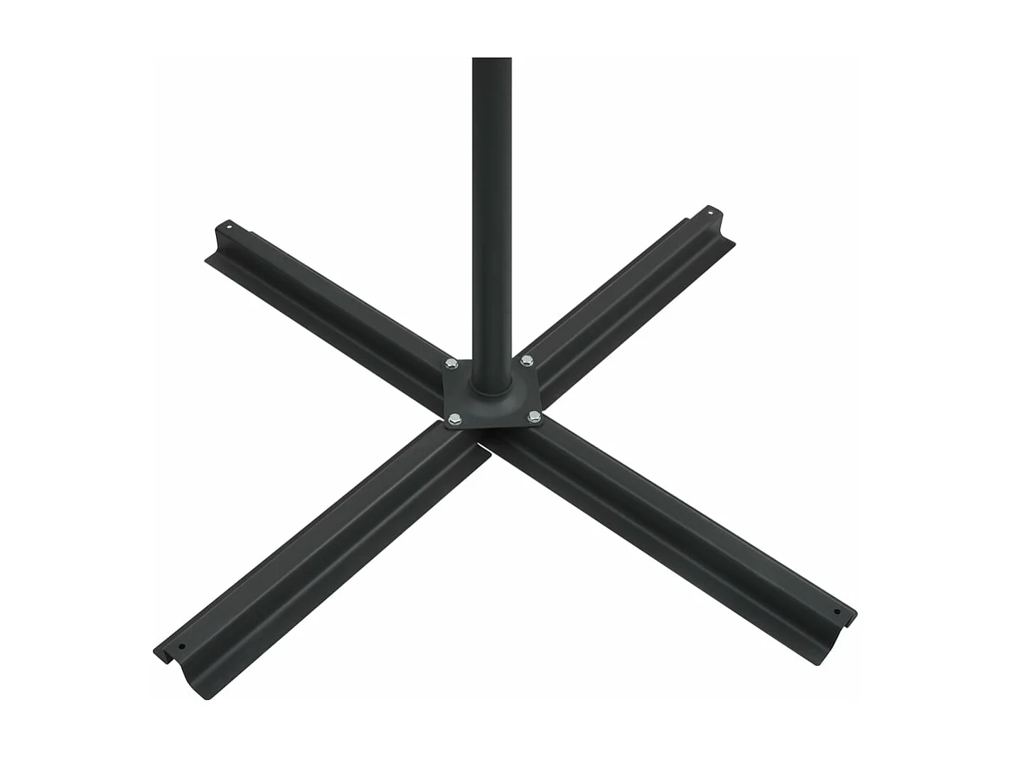 Guarda-sol móvel de jardim deslocado com luzes LED 250 x 250 cm vermelho bordô 02_0008457