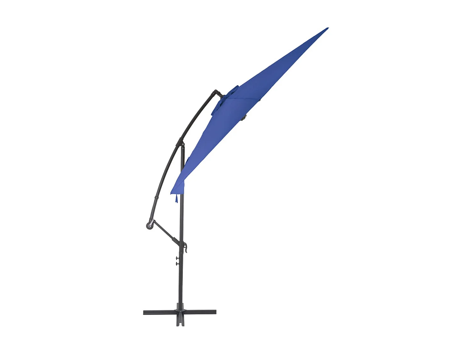 Parasol déporté avec mât aluminium bleue 300 x 300 x 244 cm 02_0008479
