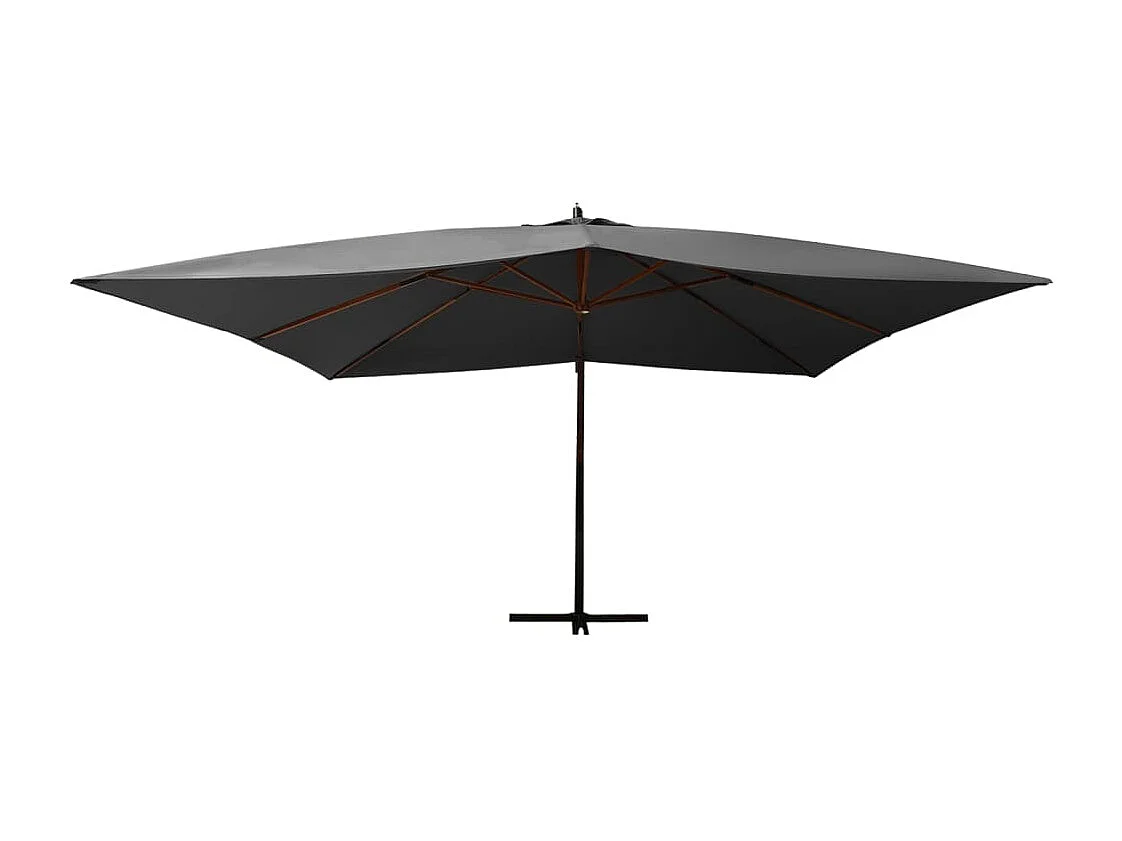 Parasol mobilier de jardin bois marron 400 x 300 x 283 cm 02_0008623
