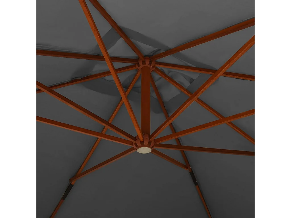 Parasol mobilier de jardin bois marron 400 x 300 x 283 cm 02_0008623