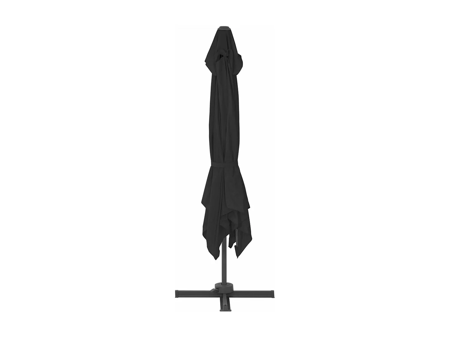 Guarda-sol móvel de jardim poste de alumínio cantilever 300 x 300 cm antracite 02_0008643