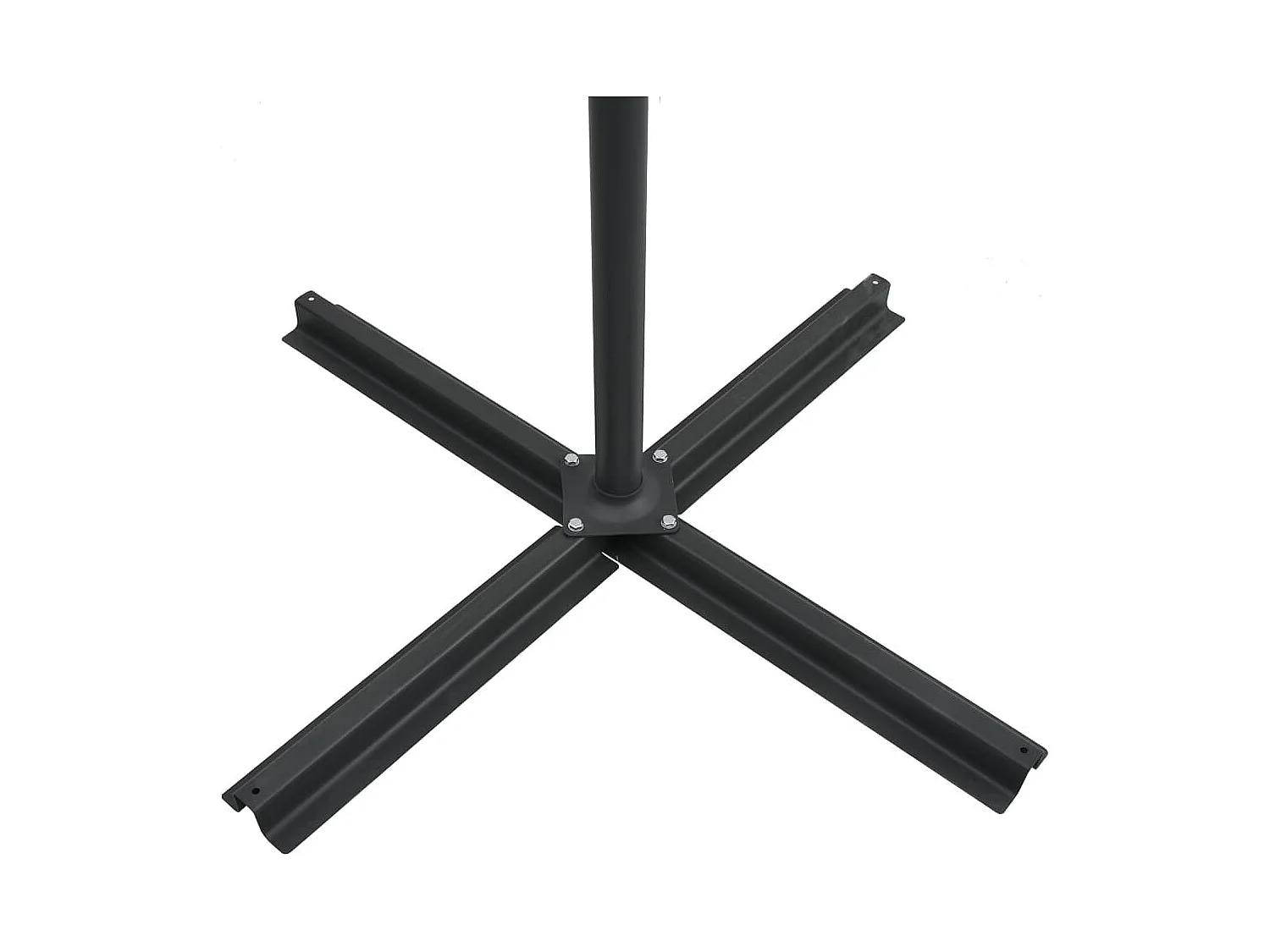 Guarda-sol offset com LED e poste de aço 250 x 250 cm verde 02_0008450