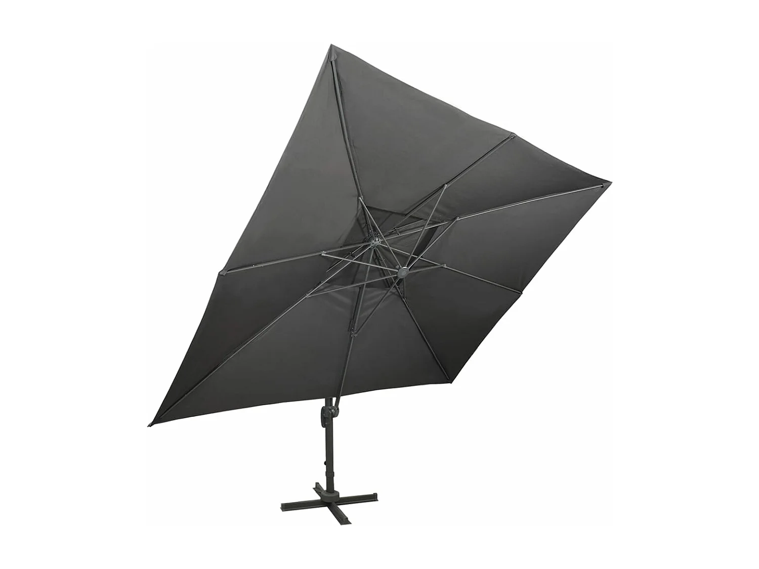 Guarda-sol deslocado com teto duplo antracite 400 x 300 cm 02_0008565