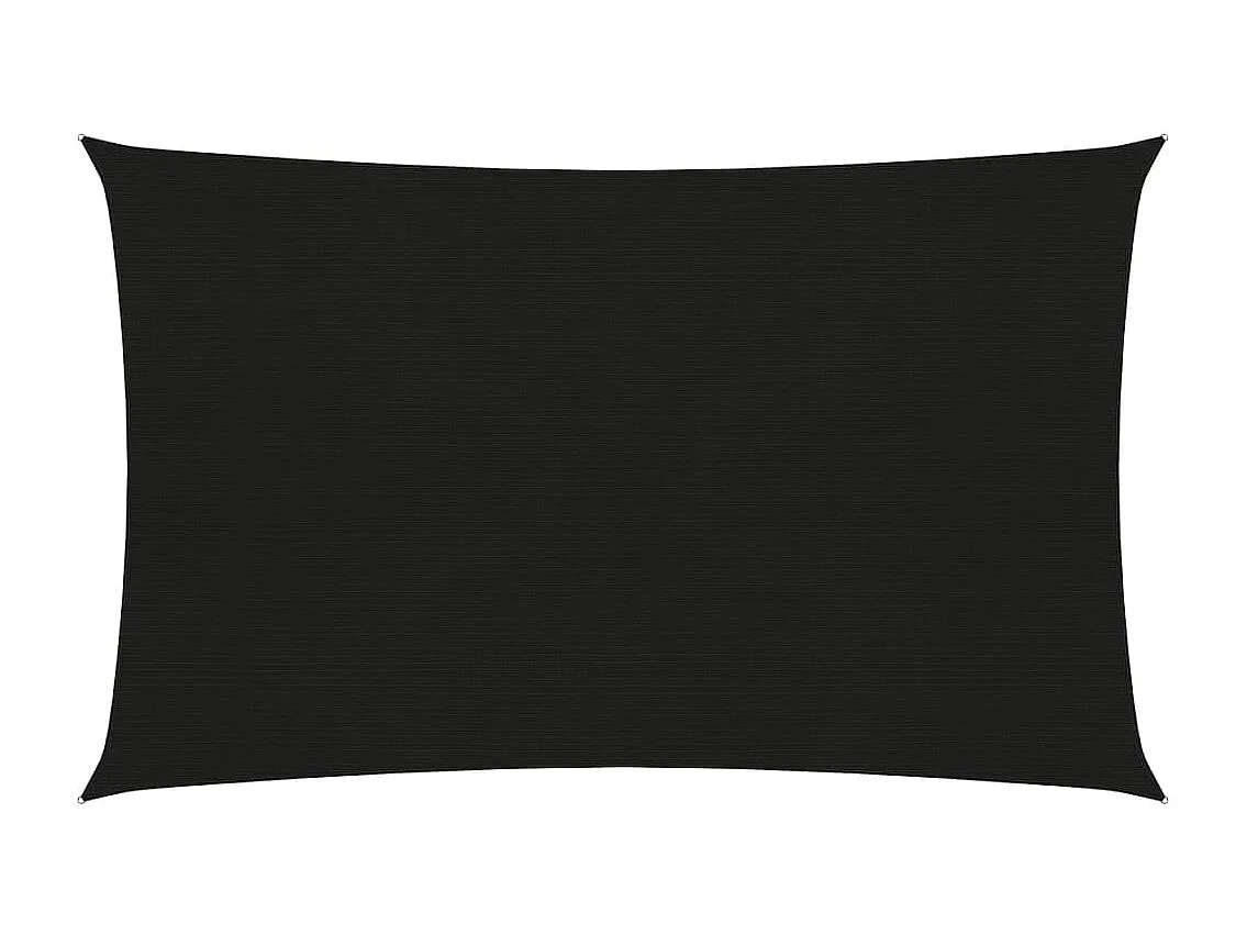 Vela ombreggiante 160 g/m² nera 3 x 5 m HDPE 02_0009206