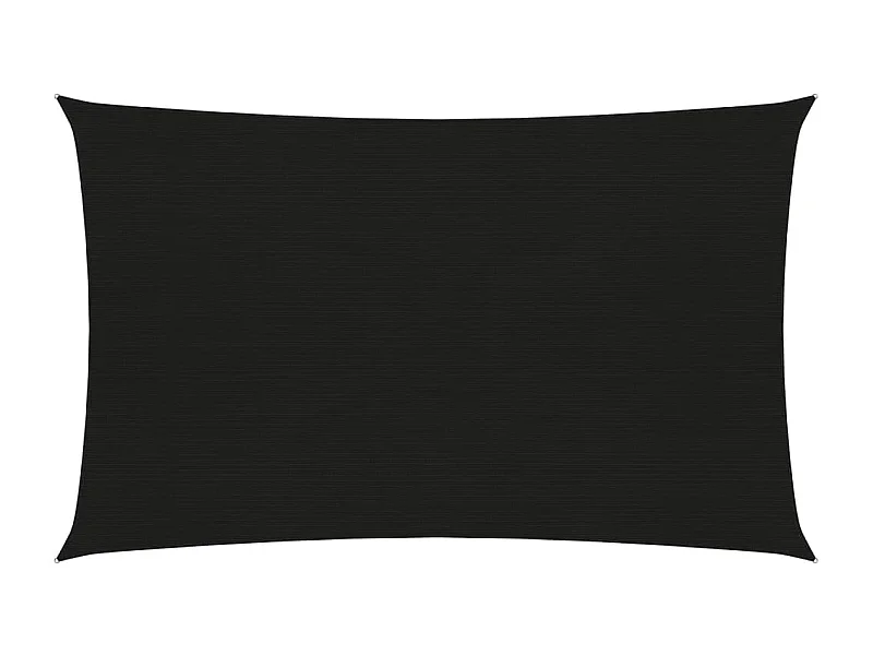 Vela ombreggiante 160 g/m² nera 3 x 5 m HDPE 02_0009206