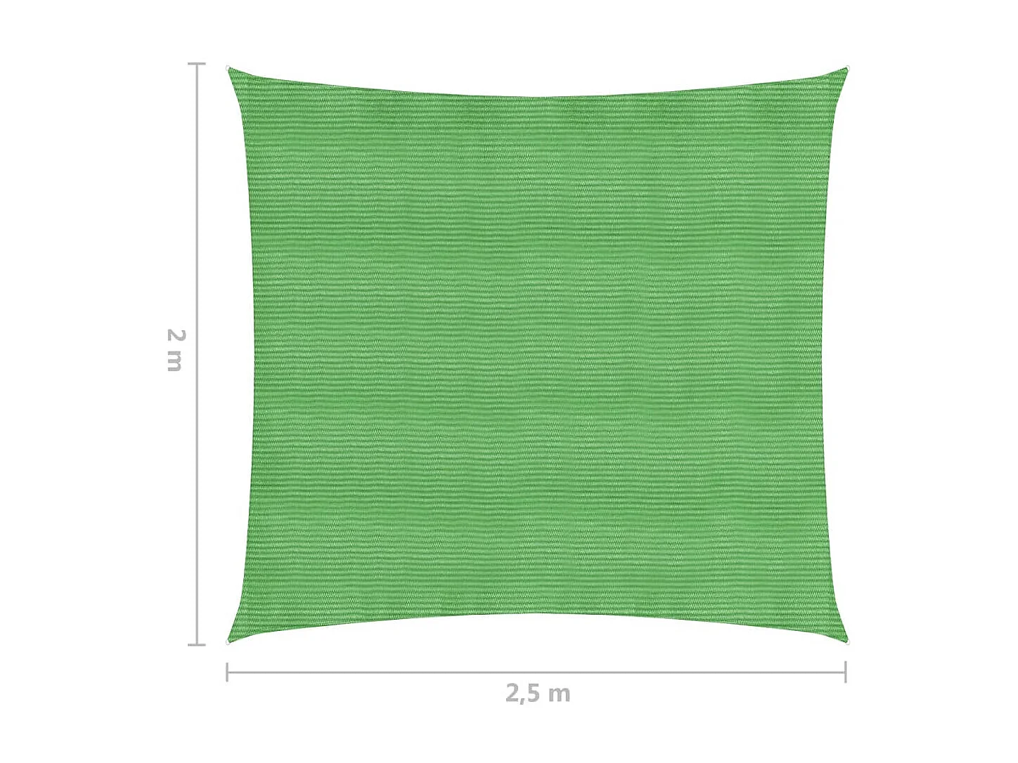 Voile d'ombrage 160 g/m² 2 x 2,5 x 0 cm 02_0009366