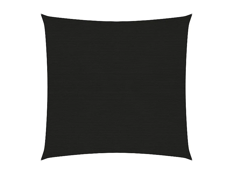 Vela ombreggiante 160 g/m² nero 7 x 7 m HDPE 02_0009227