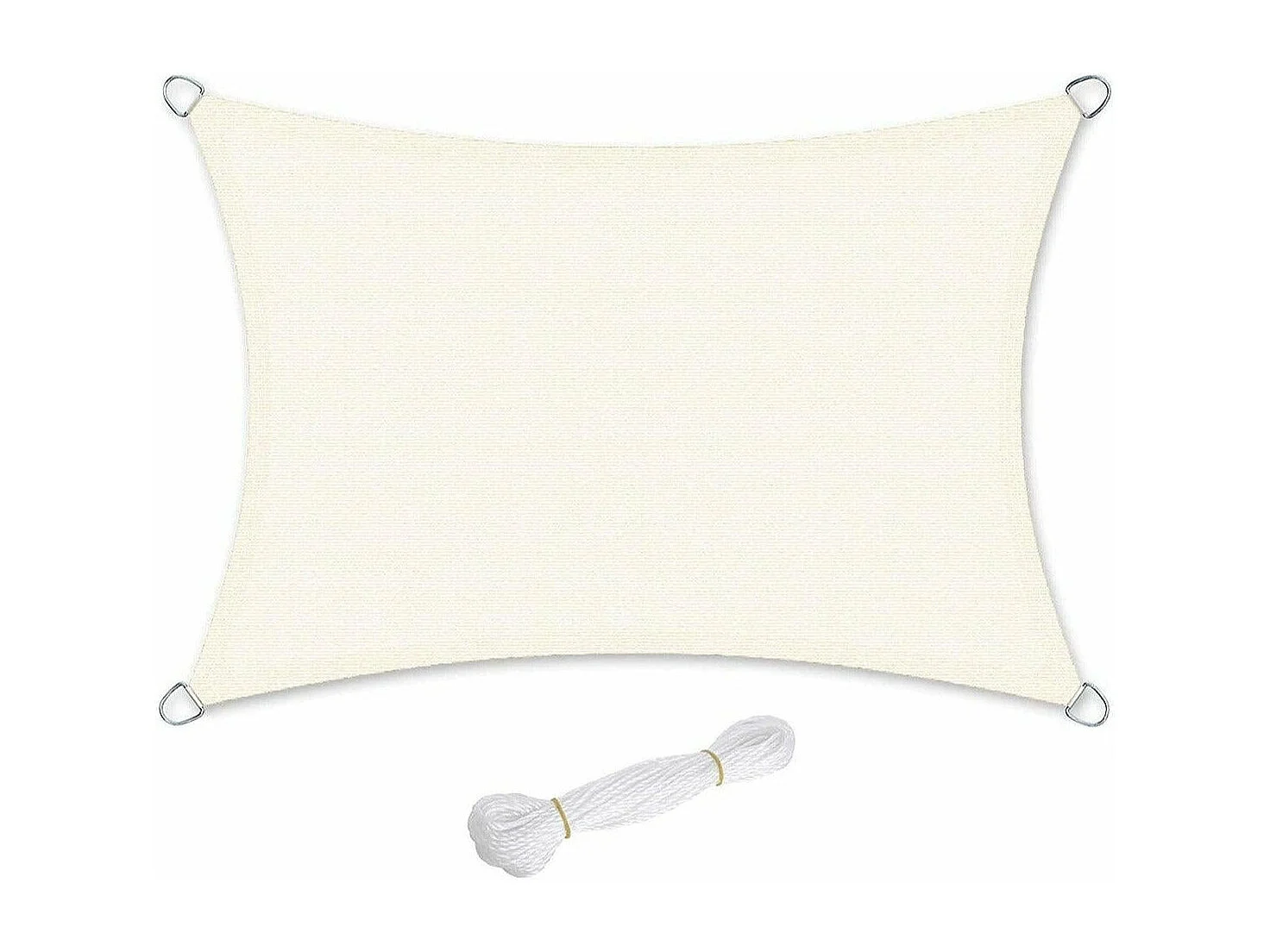 Sombra HDPE proteção solar proteção anti UV respirável para o jardim a varanda respirável permeável à água 3 x 4 m bege 12_0001736