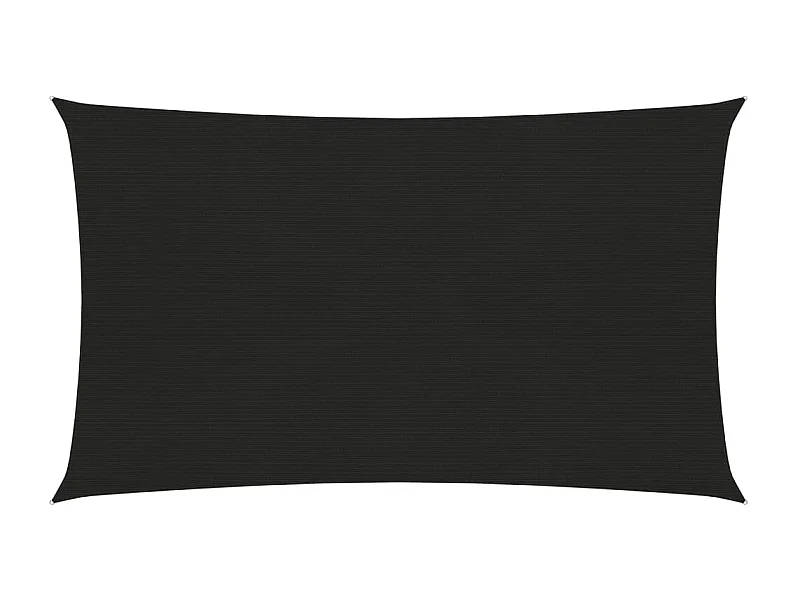Vela ombreggiante 160 g/m² nera 5 x 8 m HDPE 02_0009223