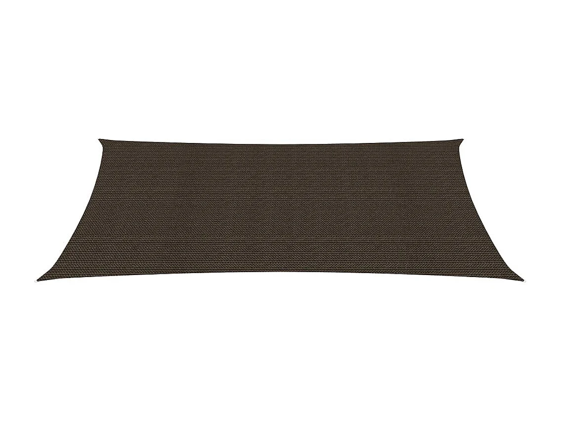 Vela ombreggiante/ombrellone 160 g/m² marrone 2 x 5 m HDPE 02_0009144